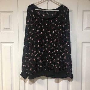 torrid floral long sleeve top plus size 2x women